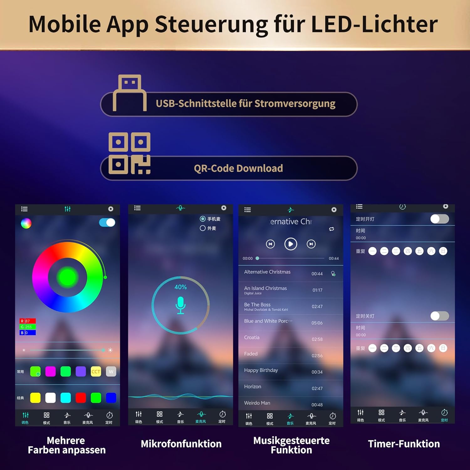 Merax Ausziehbarer Bartisch mit Stauraum, 360° Drehbare Kücheninsel mit Ausziehbarer Arbeitsplatte, LED-Beleuchtung und Schubladen, Stehtisch, Bistrotisch, Hochtisch für Küche, Esszimmer, Schwarz — Ansicht 5